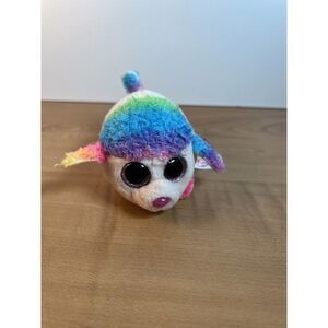 Ty Beanie Babies Teeny Tys FLORAL the Poodle Missing Hang Tag 2017